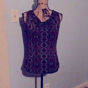 Calvin Klein Drape neck blouse